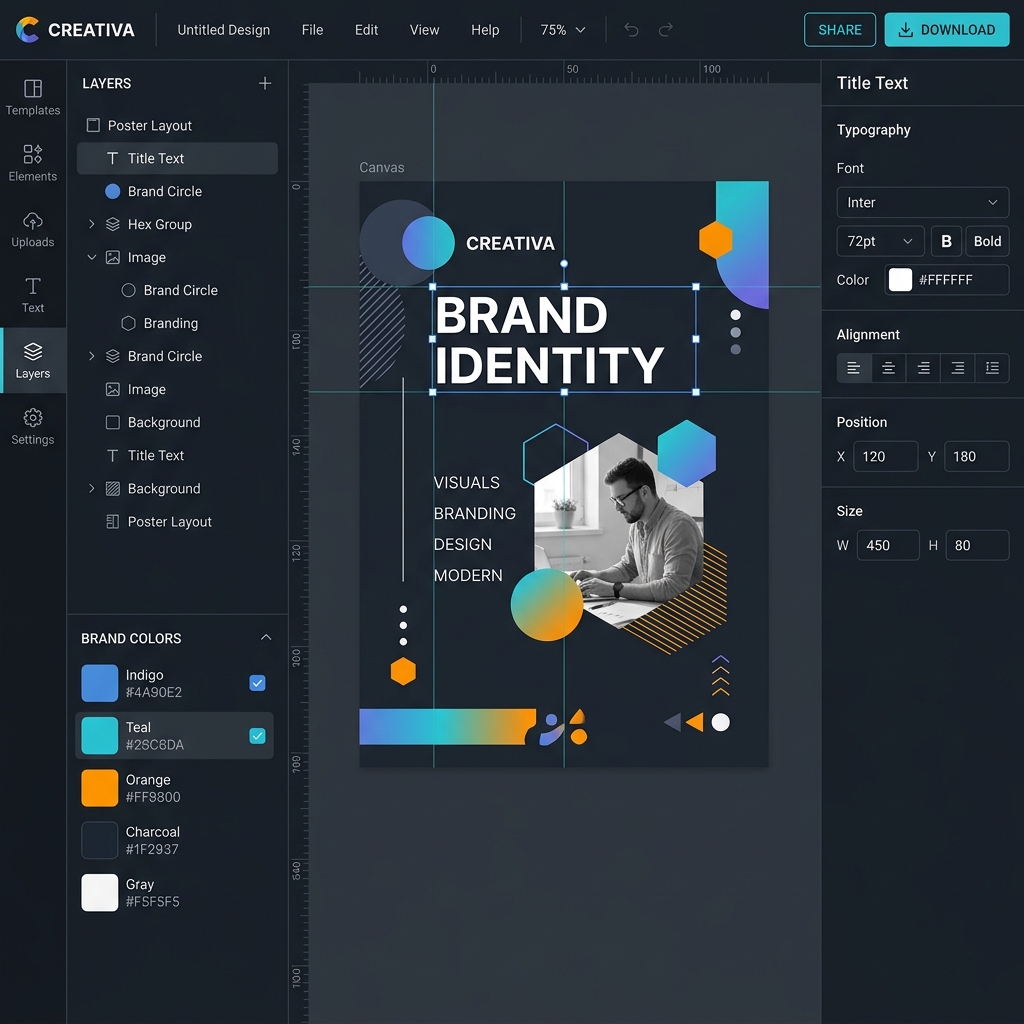 Screenshot of Graphic Design Platform