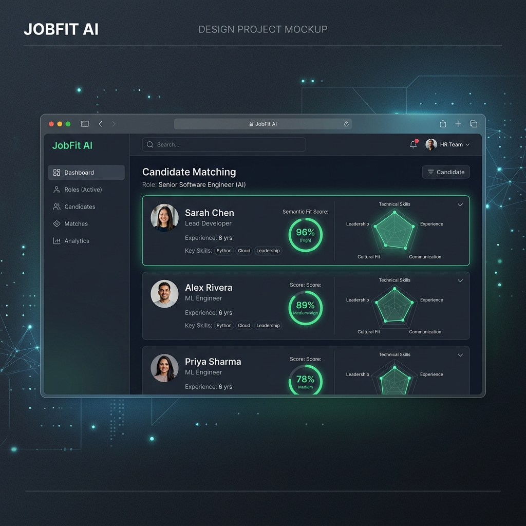 Screenshot of JobFit AI